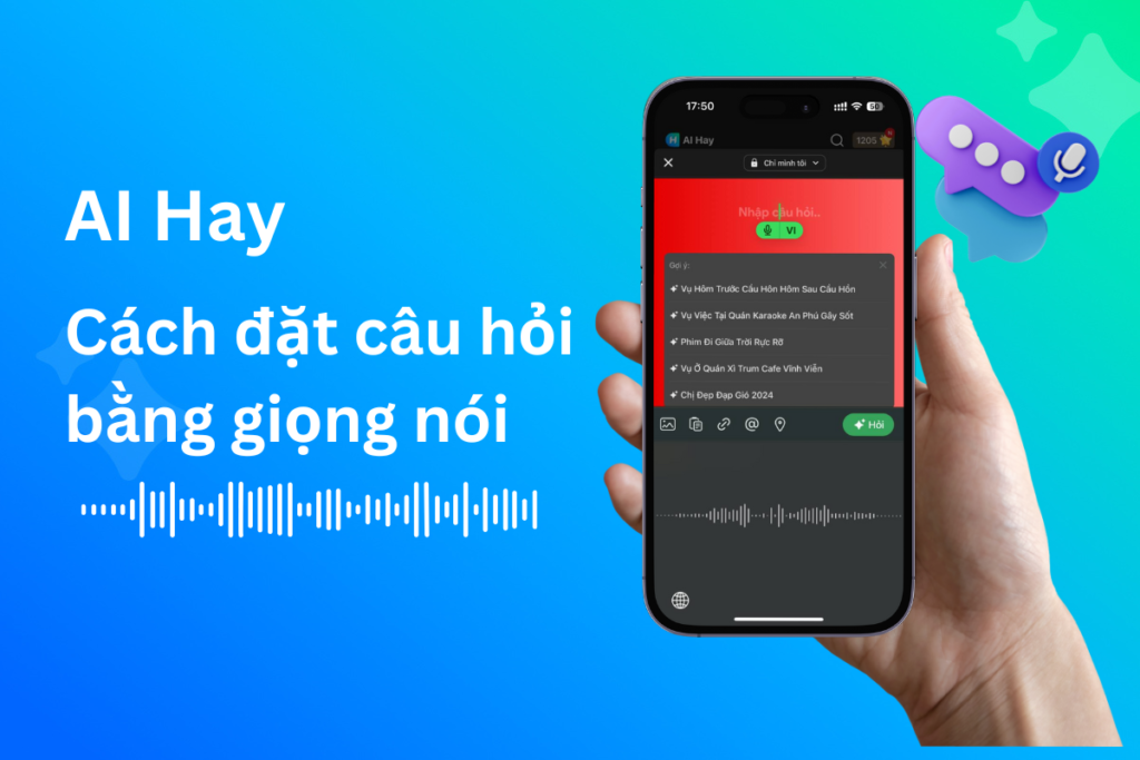 nhăn văn bản bằng giọng nói trên AI Hay