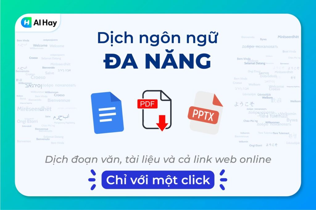 AI dịch ngôn ngữ