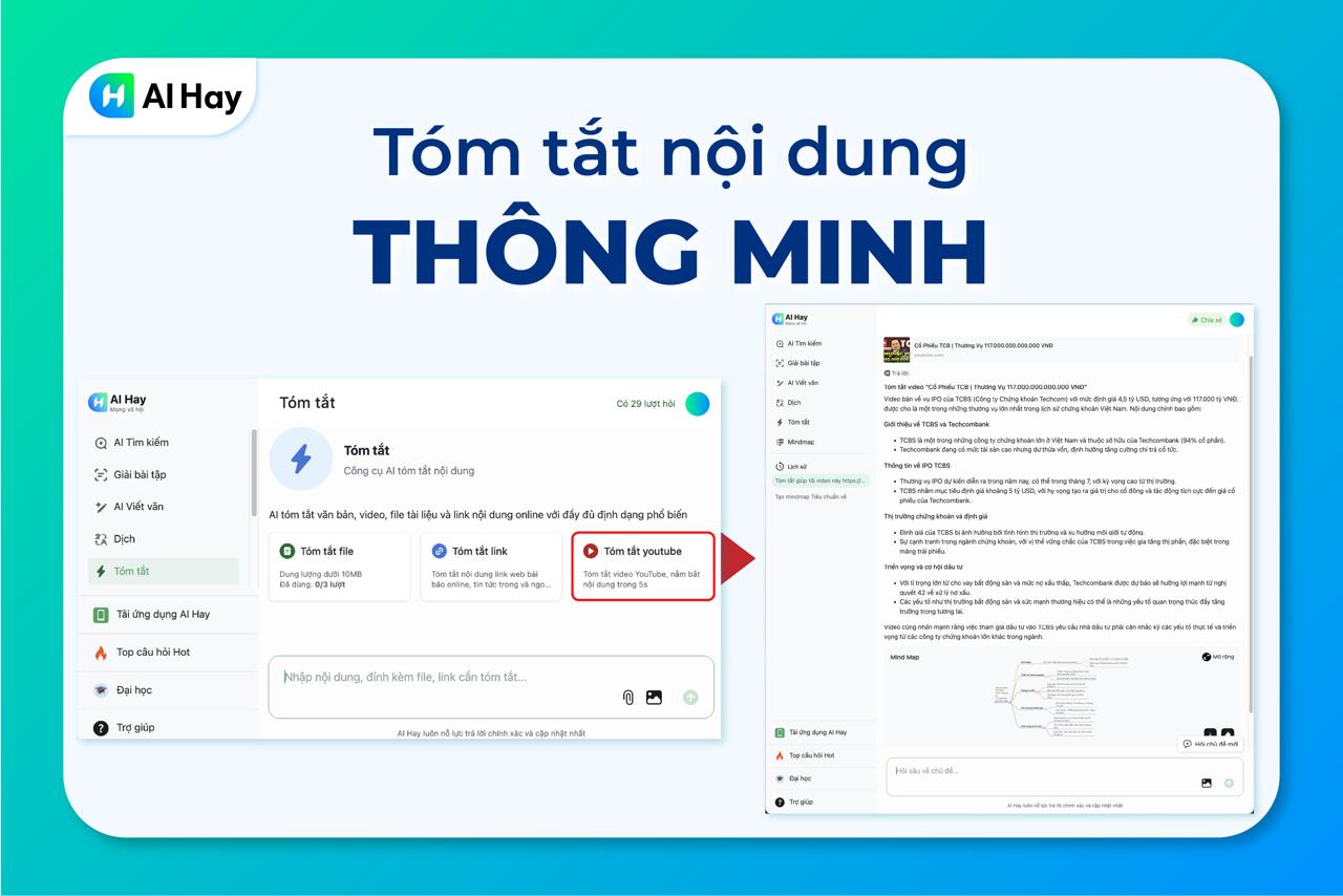AI tóm tăt nội dung