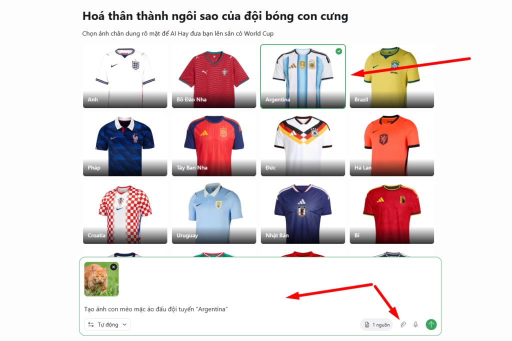 Hướng Dẫn Dùng AI Tạo Ảnh Bắt Trend World Cup Cùng AI Hay
